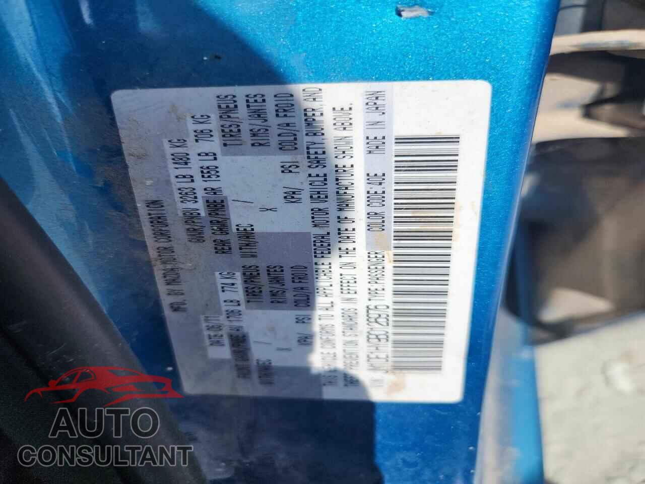 MAZDA 2 2011 - JM1DE1HY9B0126976