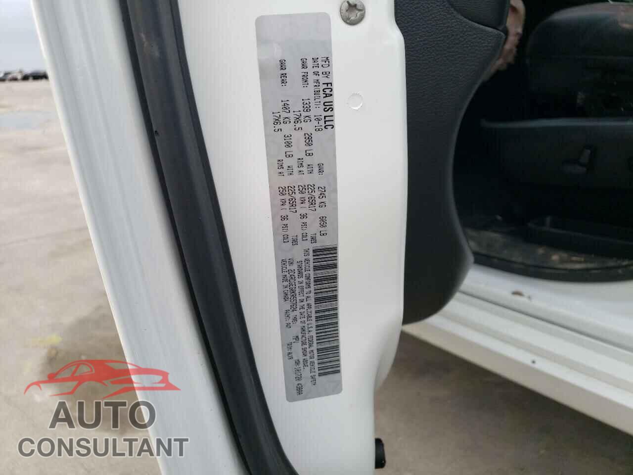 DODGE CARAVAN 2019 - 2C4RDGEG0KR557624