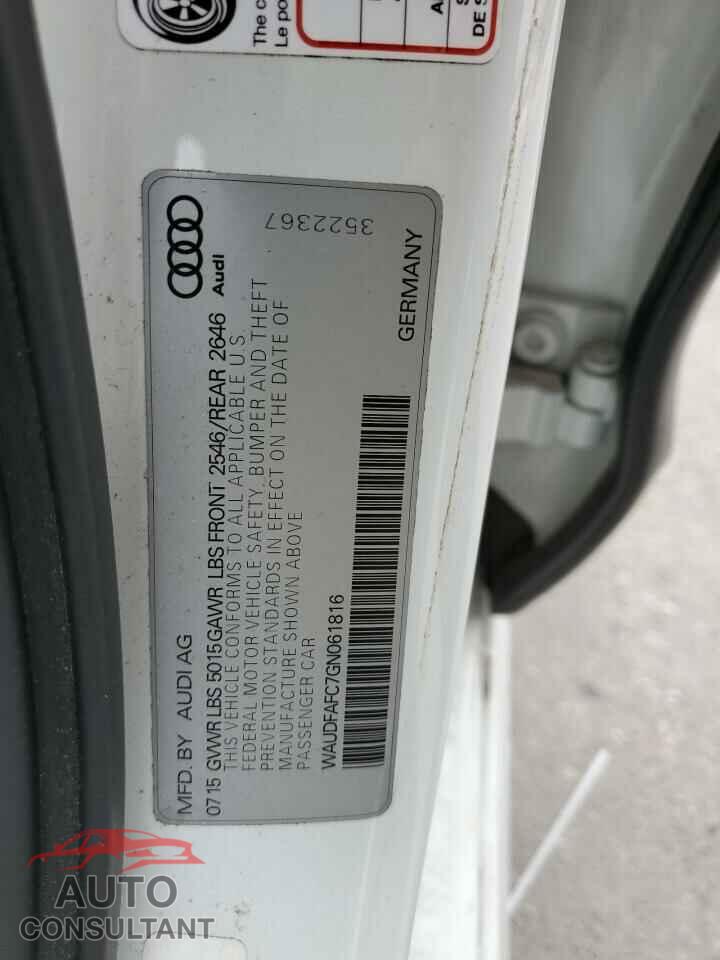 AUDI A6 2016 - WAUDFAFC7GN061816