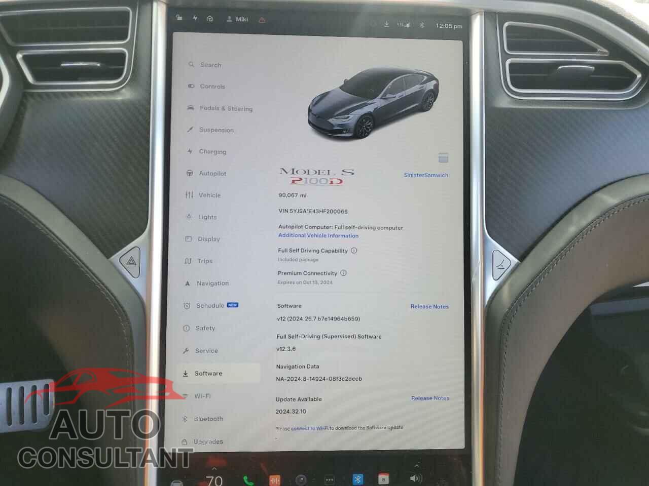 TESLA MODEL S 2017 - 5YJSA1E43HF200066