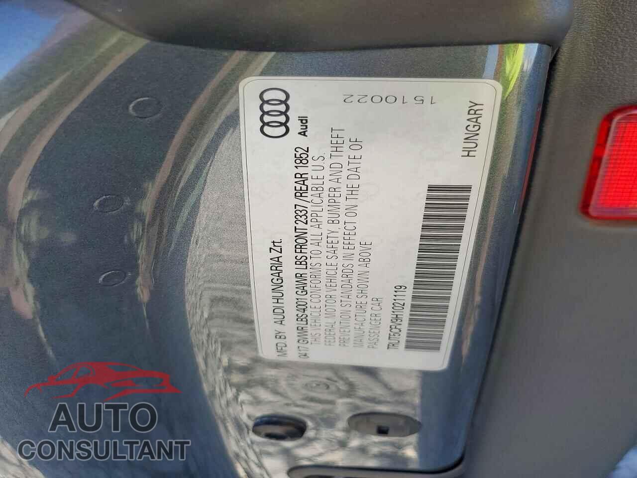 AUDI TT 2017 - TRUT5CFV9H1021119