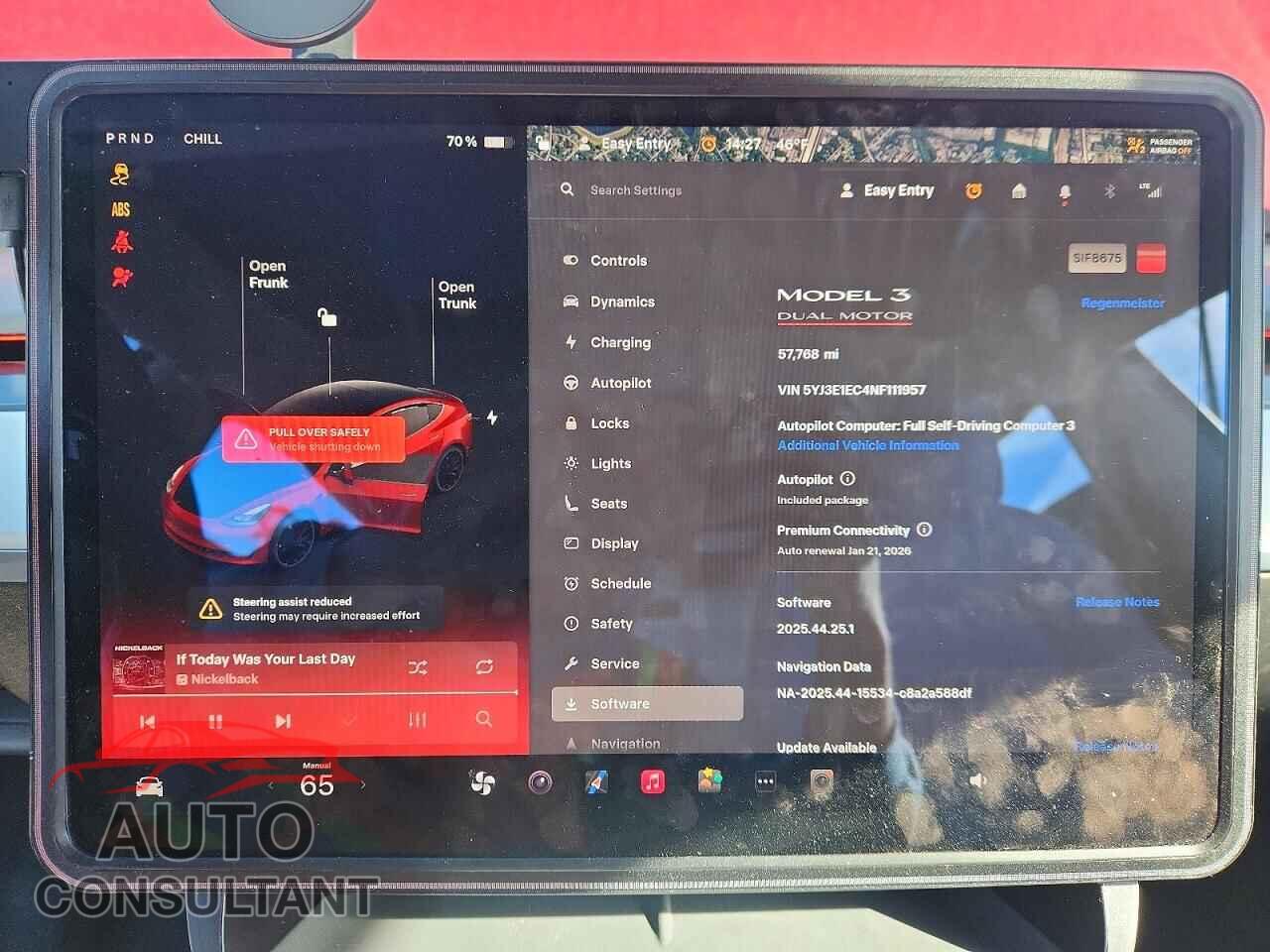TESLA MODEL 3 2022 - 5YJ3E1EC4NF111957