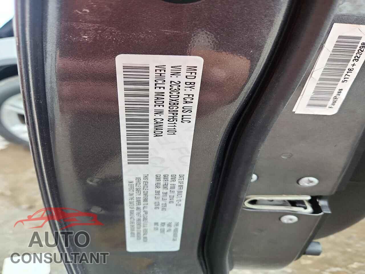 DODGE CHARGER 2023 - 2C3CDXBG8PH511101