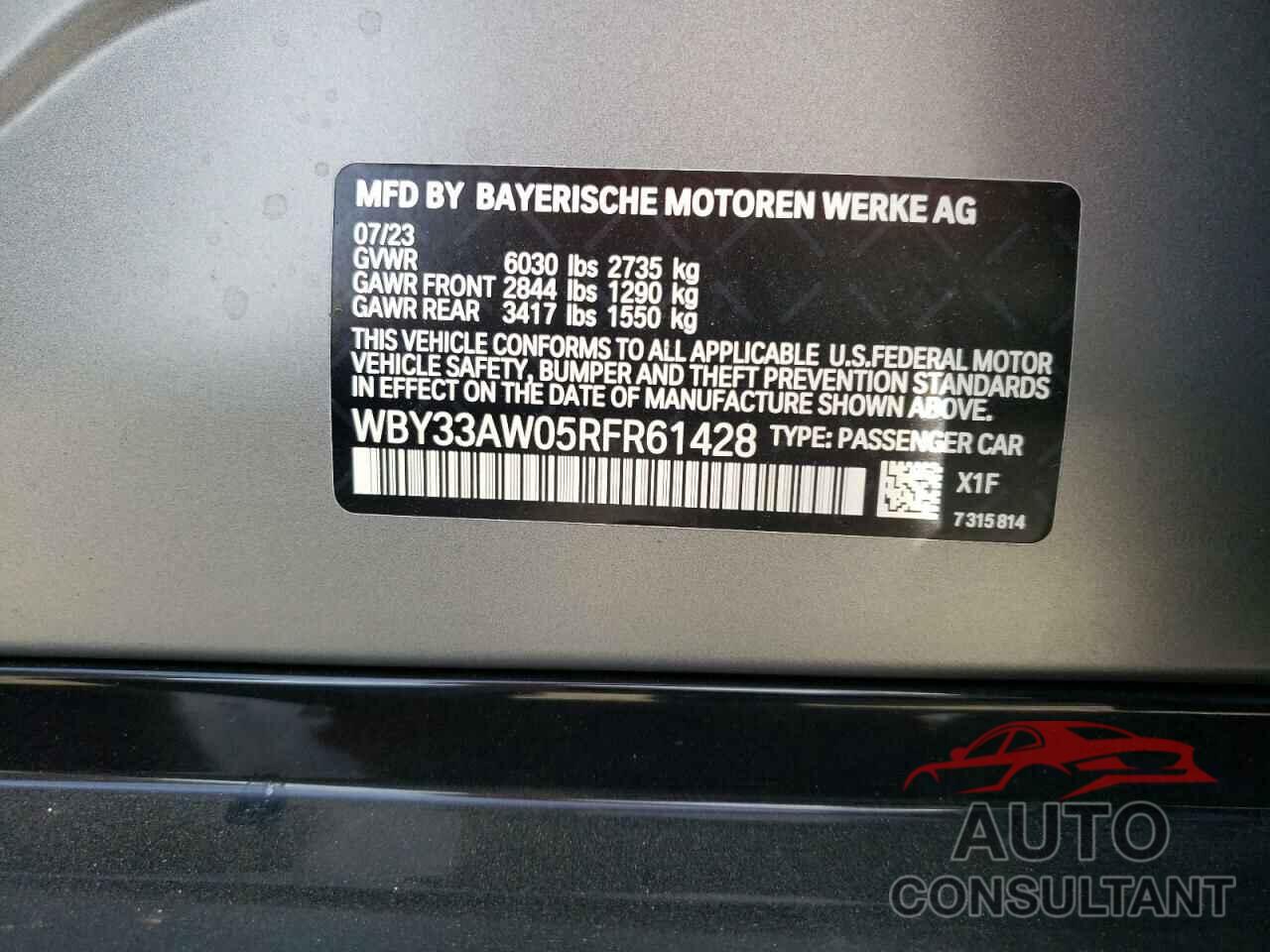 BMW I4 M50 2024 - WBY33AW05RFR61428