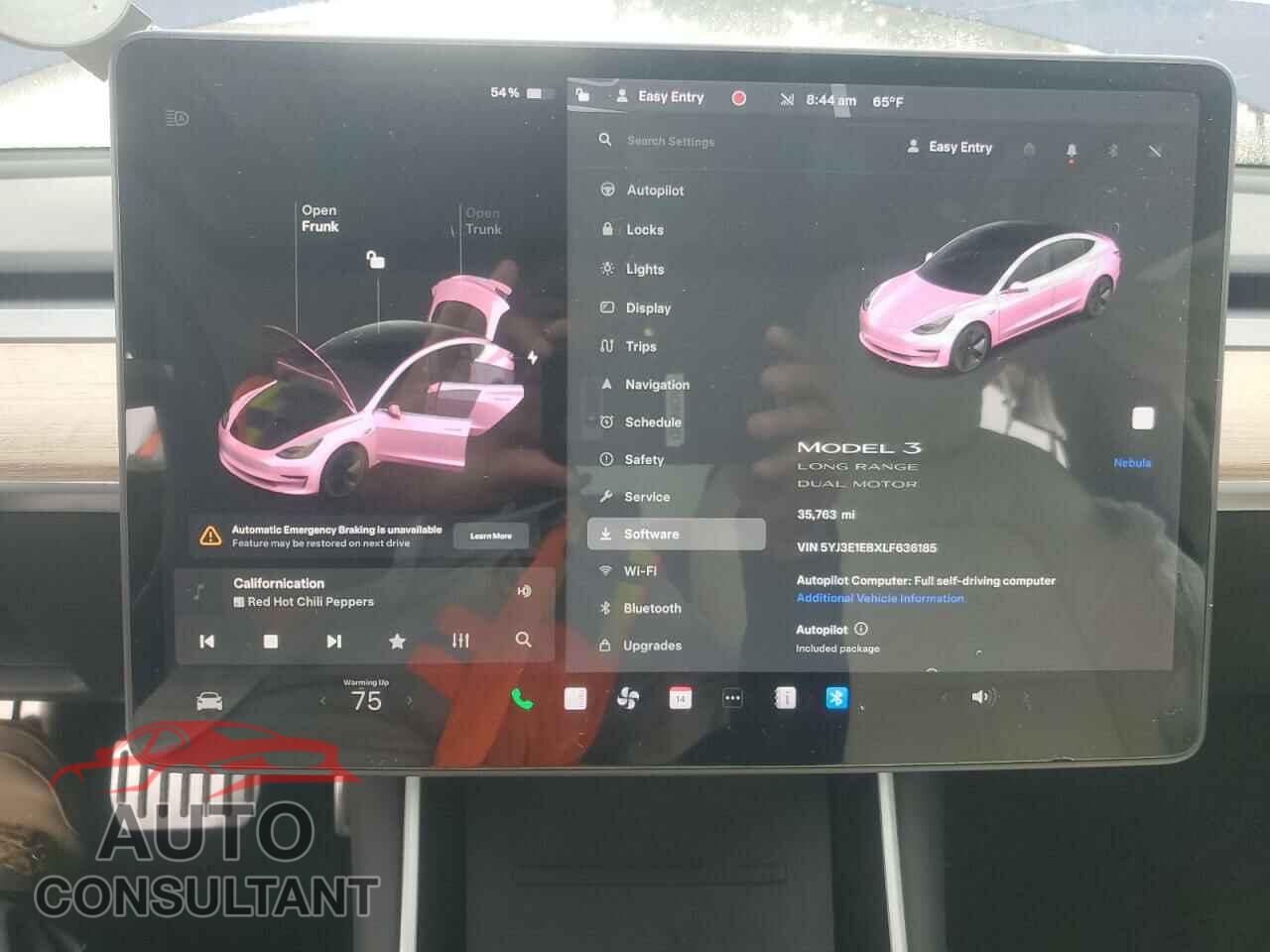 TESLA MODEL 3 2020 - 5YJ3E1EBXLF636185