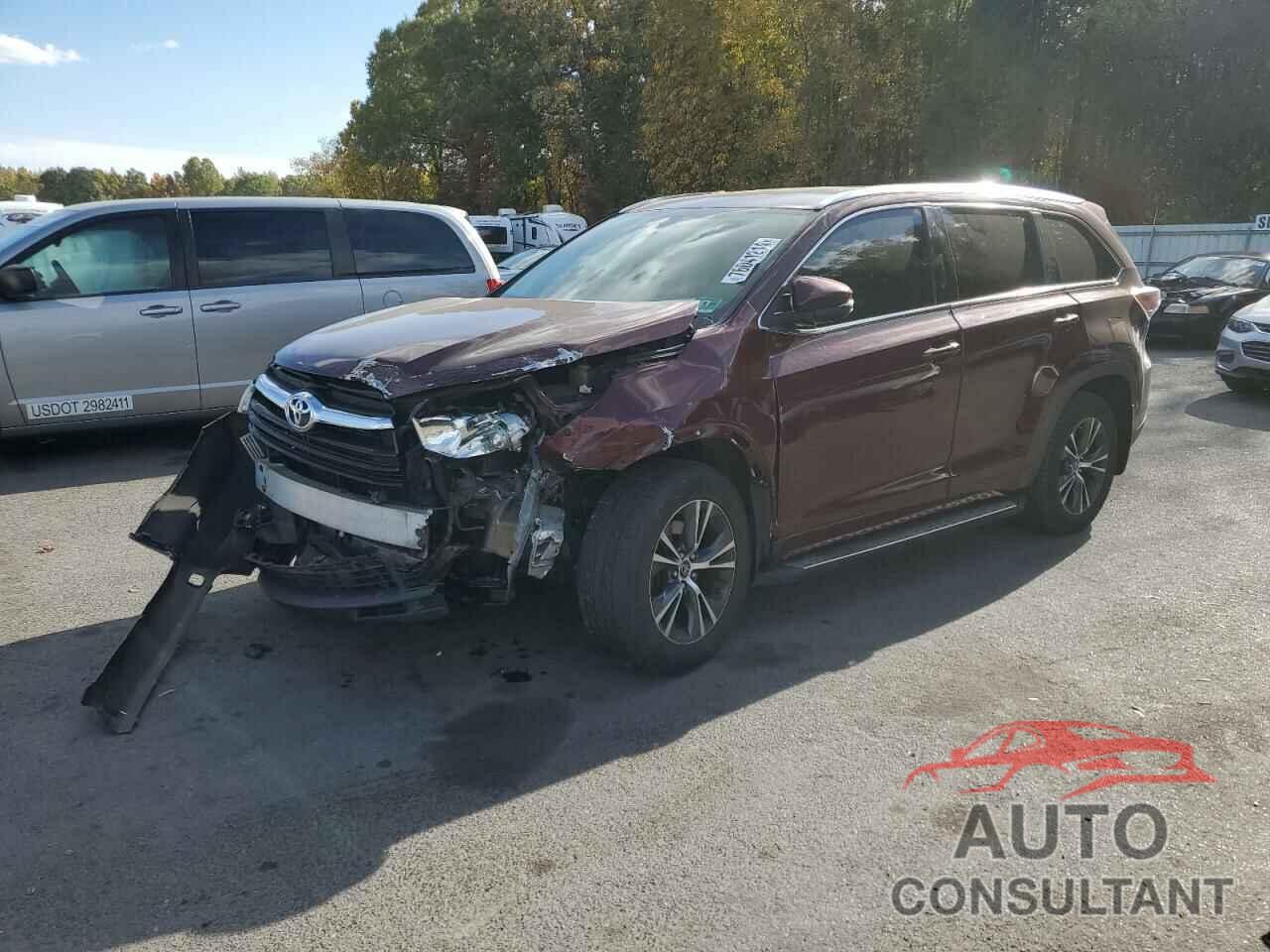 TOYOTA HIGHLANDER 2016 - 5TDJKRFH2GS329323