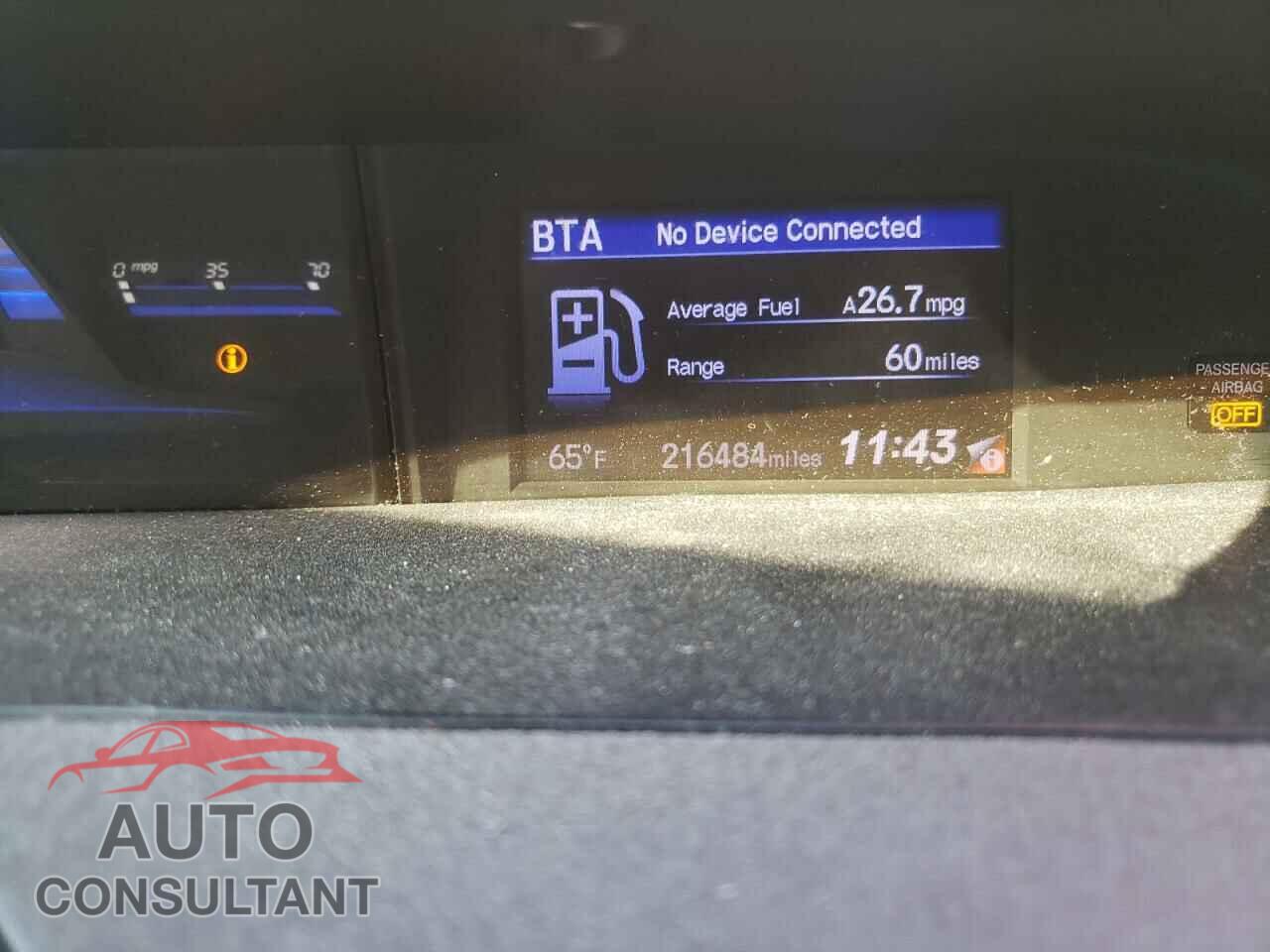 HONDA CIVIC 2012 - 2HGFB2F96CH309446