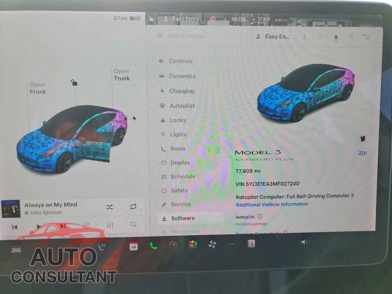 TESLA MODEL 3 2021 - 5YJ3E1EA3MF027240