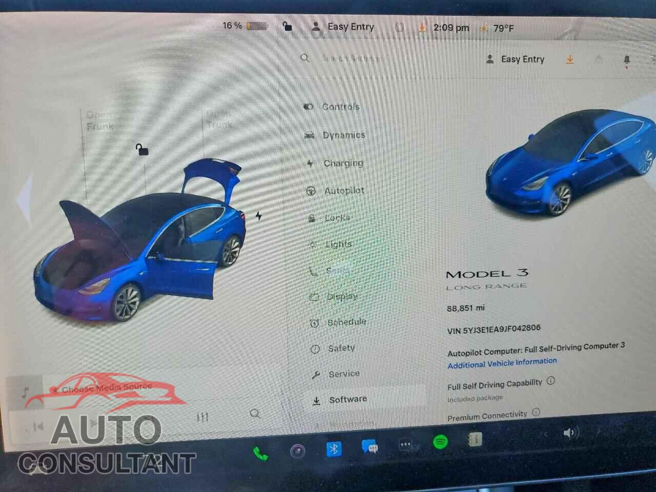 TESLA MODEL 3 2018 - 5YJ3E1EA9JF042806