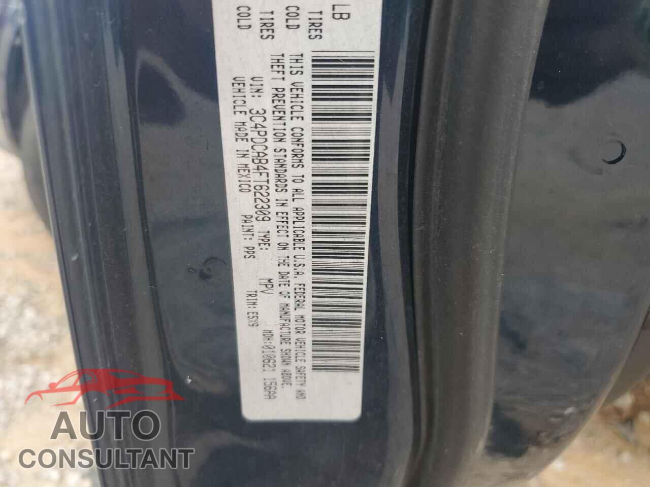 DODGE JOURNEY 2015 - 3C4PDCAB4FT622309