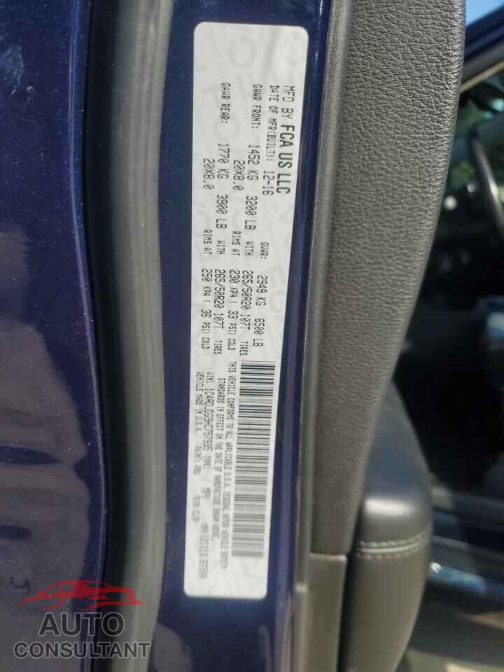 DODGE DURANGO 2017 - 1C4RDJDG9HC757935