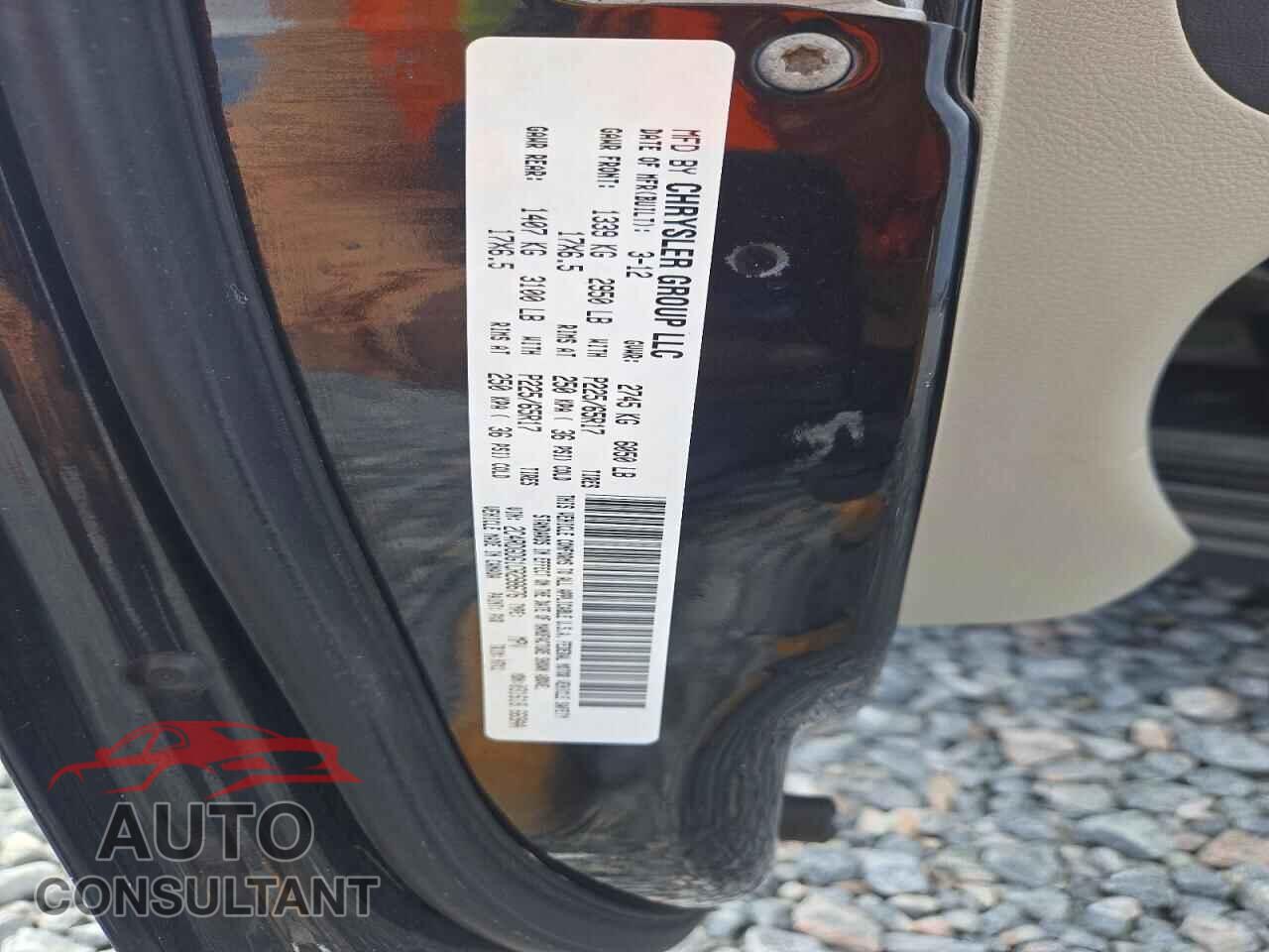 DODGE CARAVAN 2012 - 2C4RDGDG1CR298676