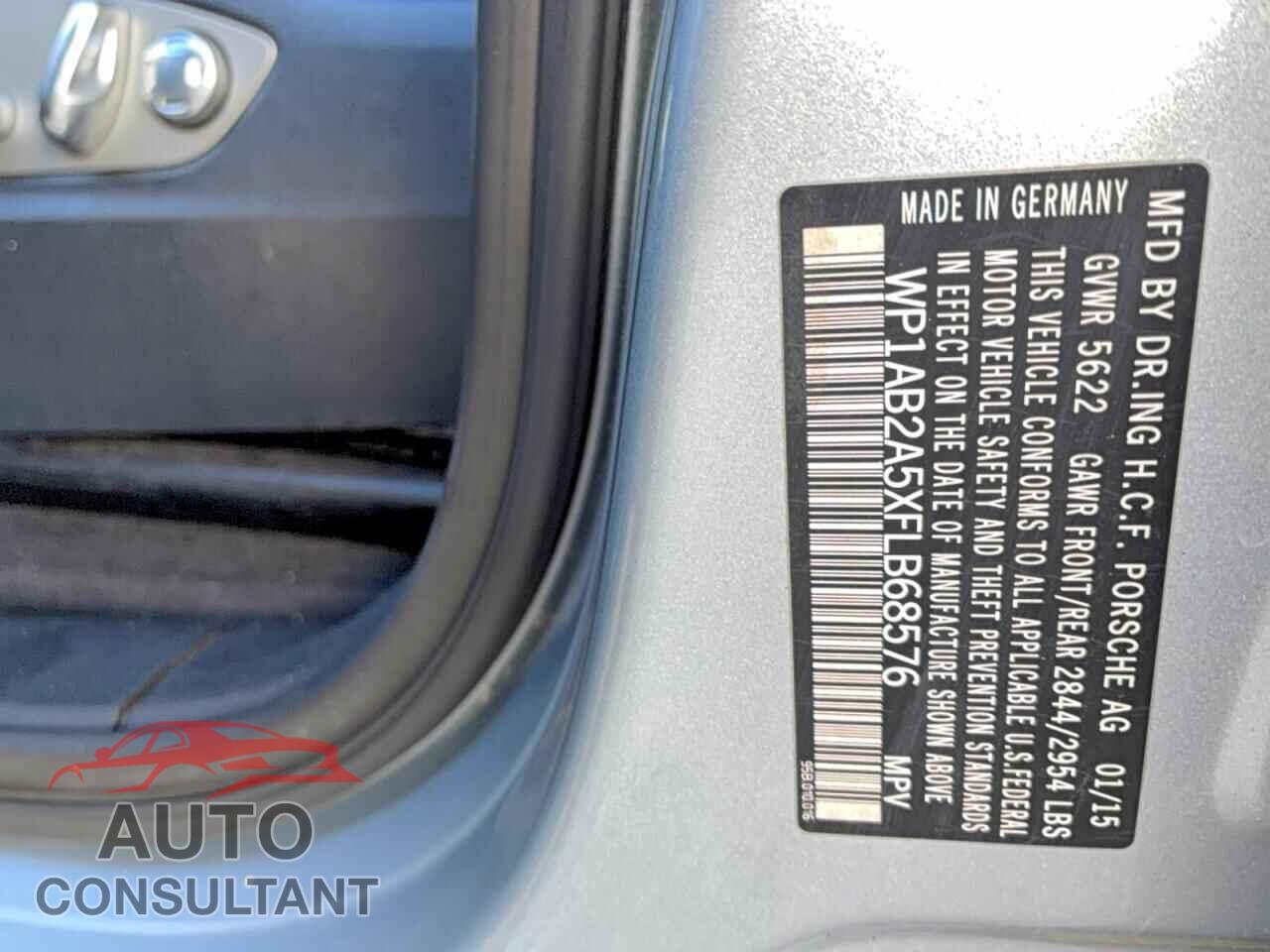PORSCHE MACAN 2015 - WP1AB2A5XFLB68576