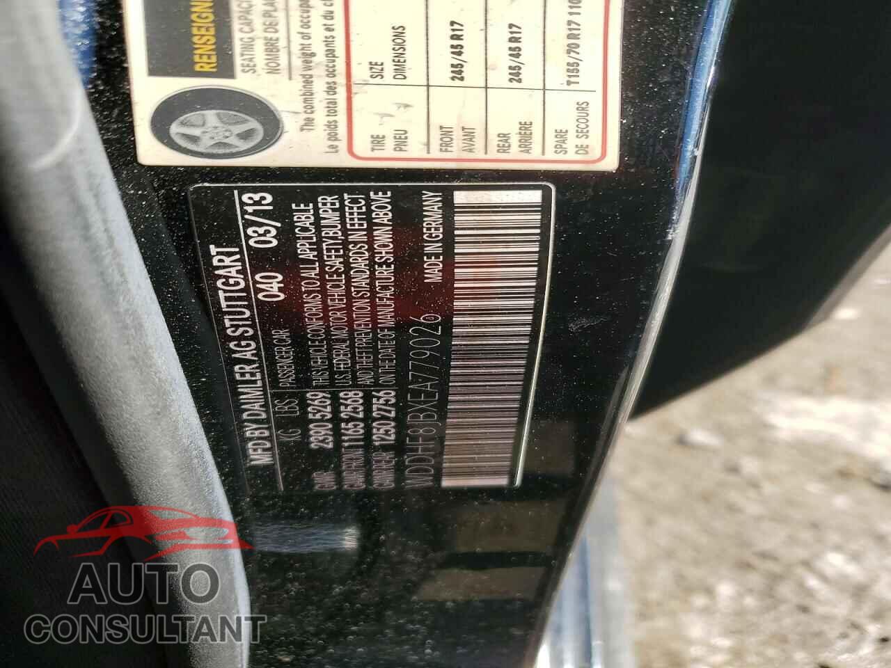 MERCEDES-BENZ E-CLASS 2014 - WDDHF8JBXEA779026