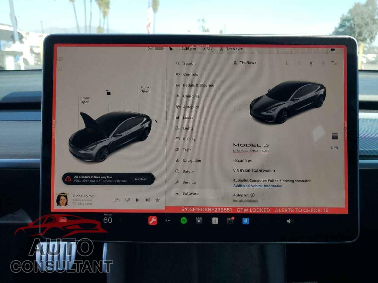 TESLA MODEL 3 2022 - 5YJ3E1EC8NF293551