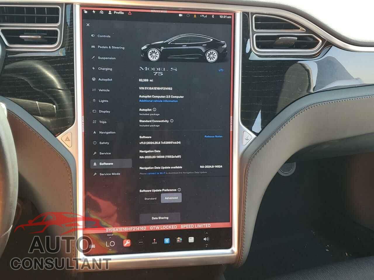 TESLA MODEL S 2017 - 5YJSA1E16HF214162