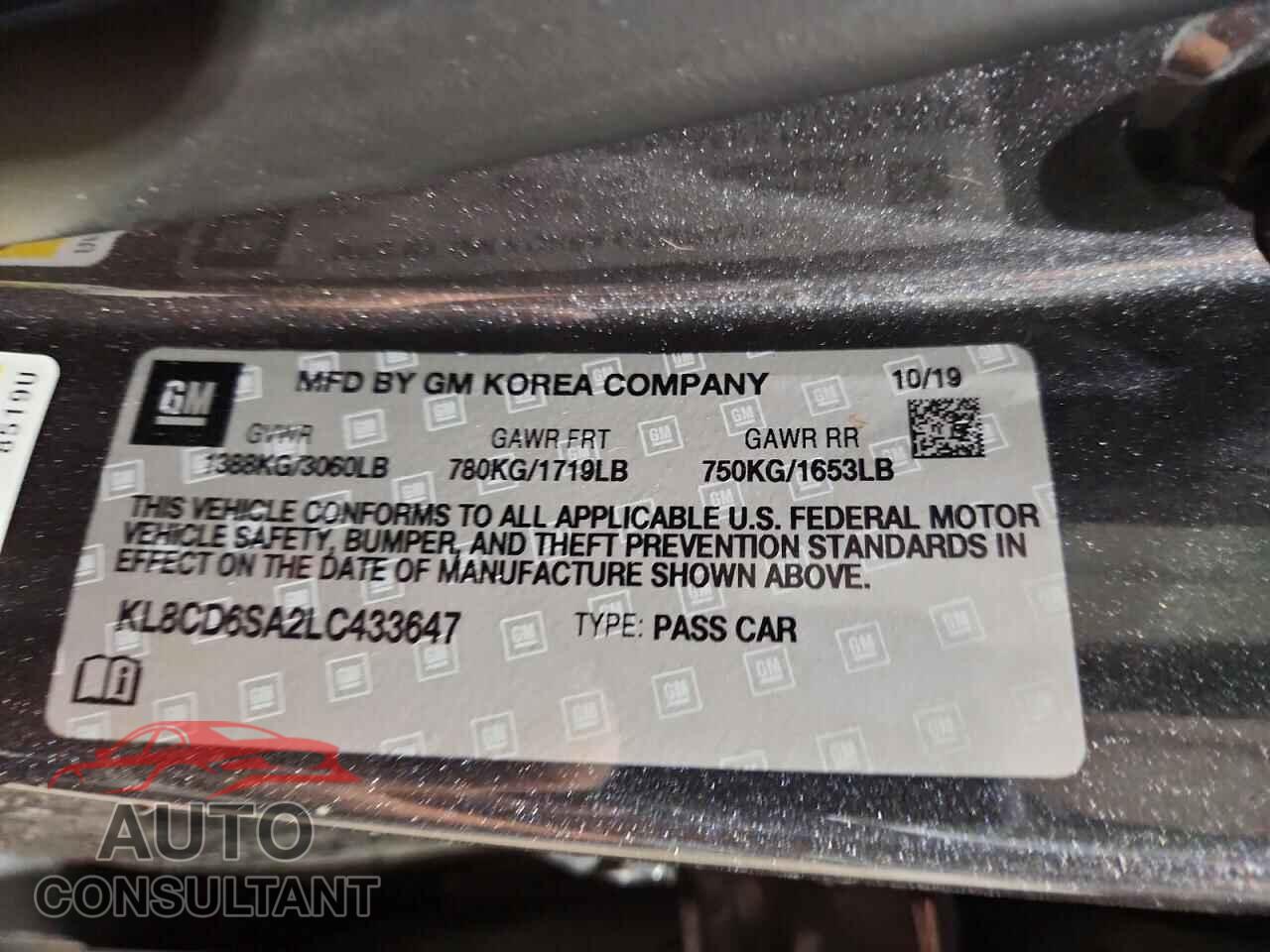 CHEVROLET SPARK 2020 - KL8CD6SA2LC433647