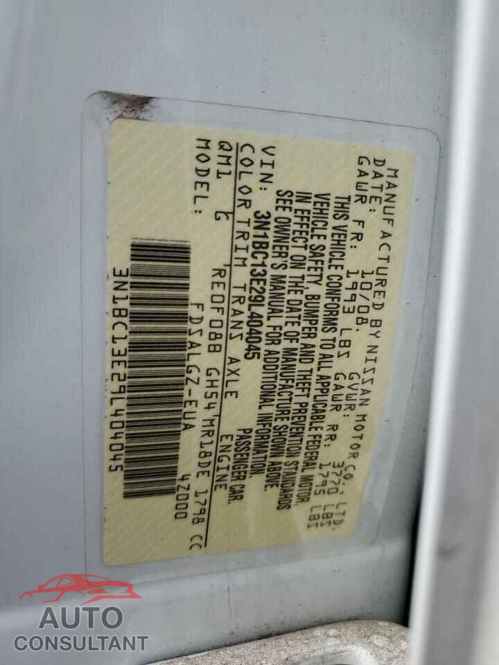 NISSAN VERSA 2009 - 3N1BC13E29L404045
