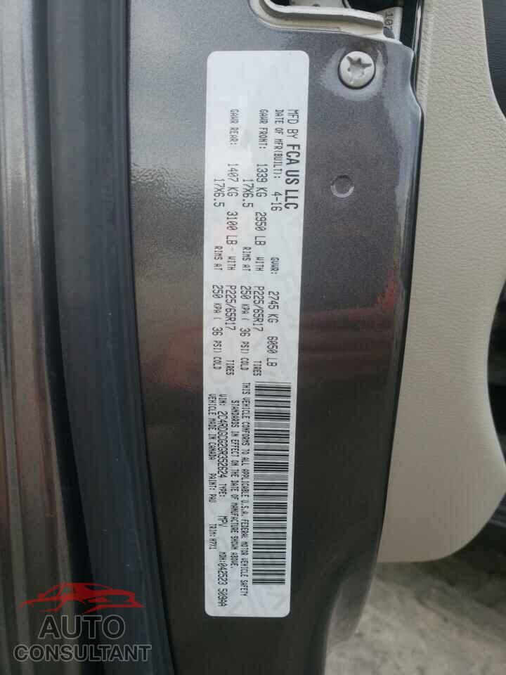 DODGE CARAVAN 2016 - 2C4RDGCG2GR352624