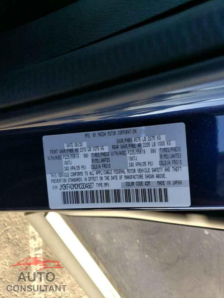 MAZDA CX-5 2021 - JM3KFADM0M0304887