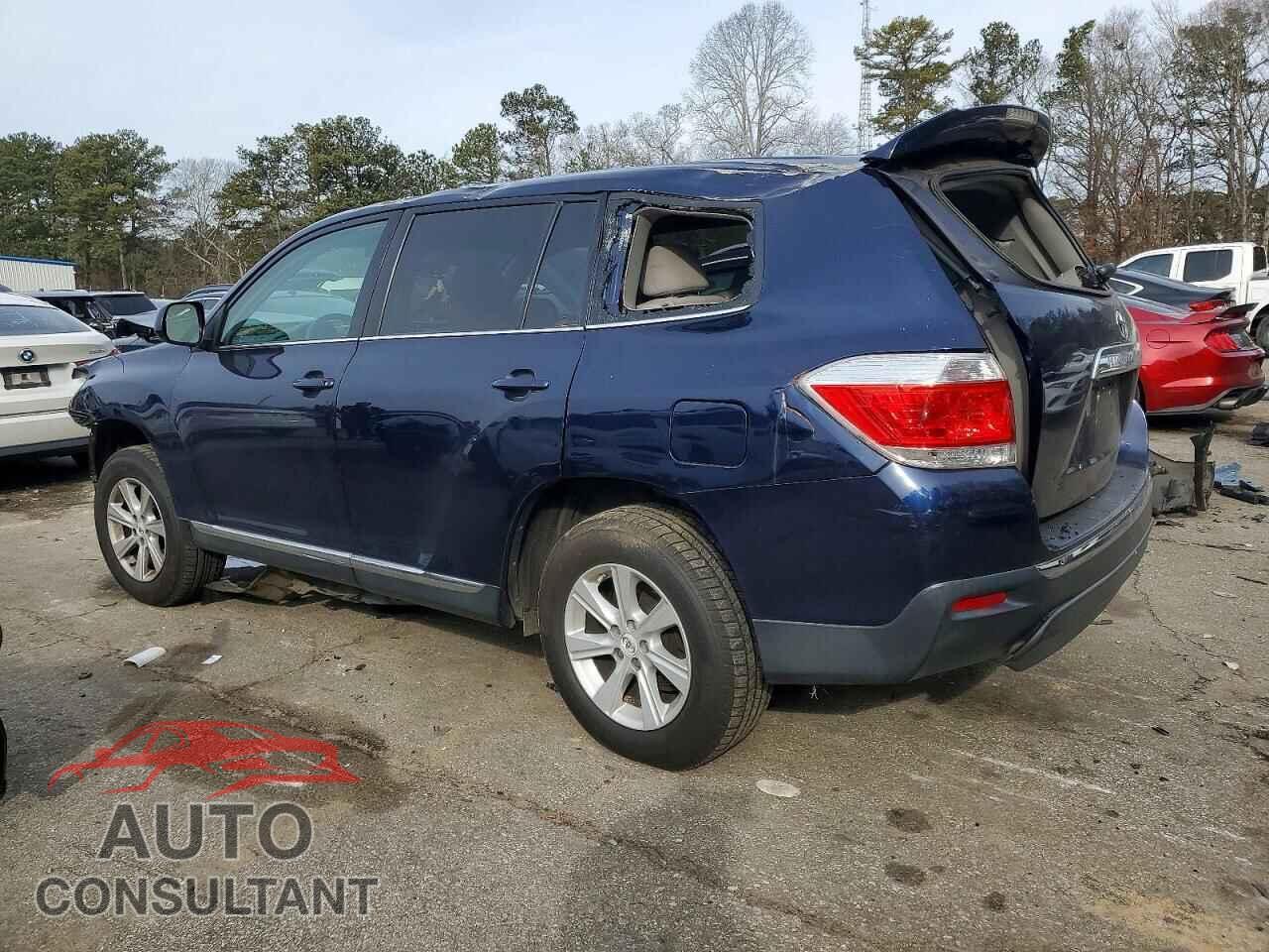 TOYOTA HIGHLANDER 2012 - 5TDZA3EH8CS021832