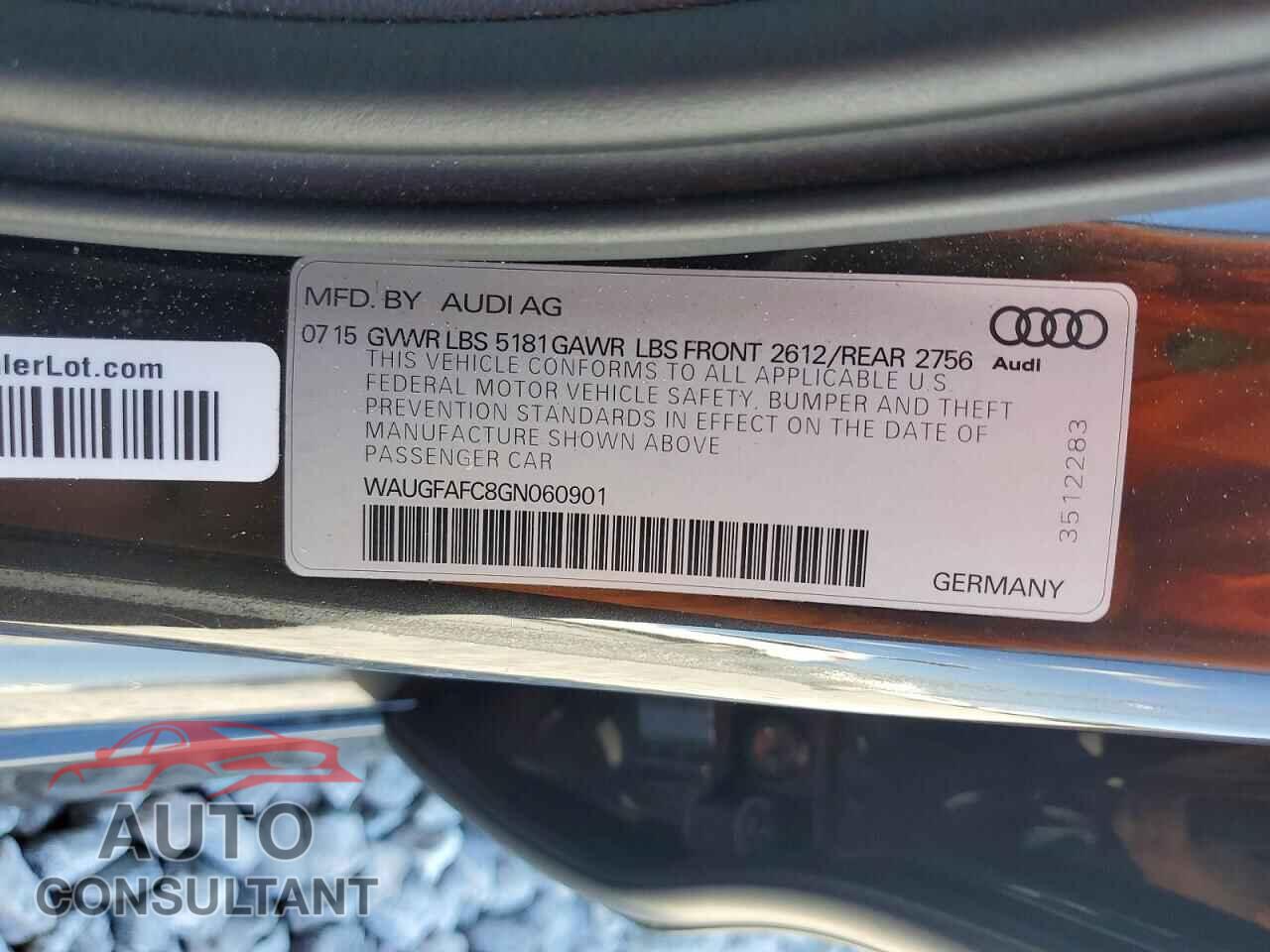 AUDI A6 2016 - WAUGFAFC8GN060901