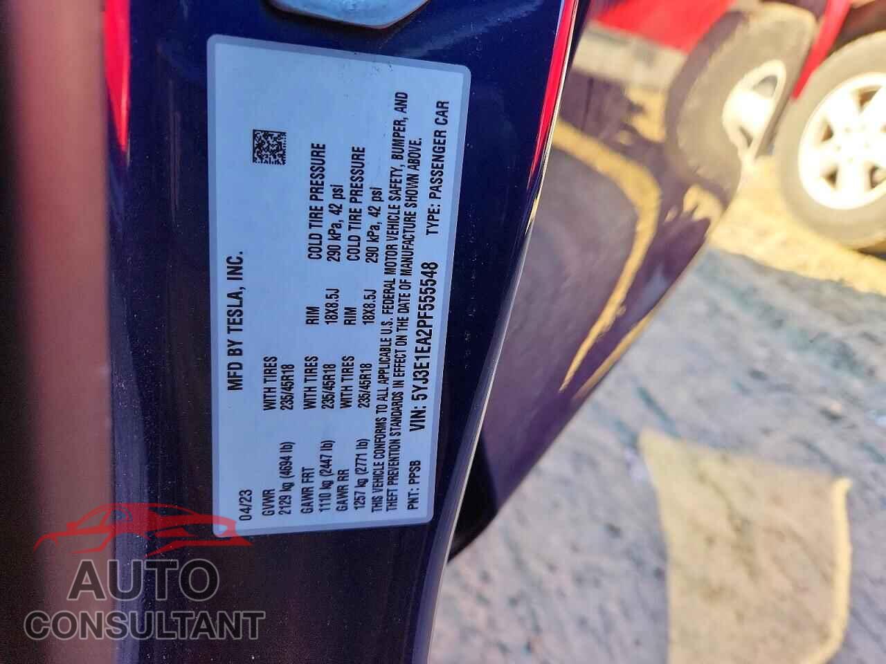 TESLA MODEL 3 2023 - 5YJ3E1EA2PF555548
