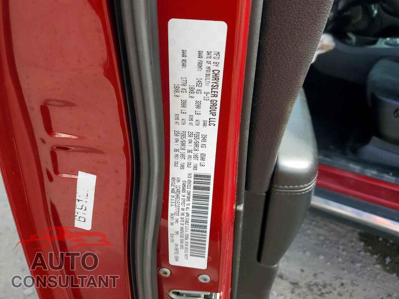 DODGE DURANGO 2014 - 1C4RDHAG1EC277722