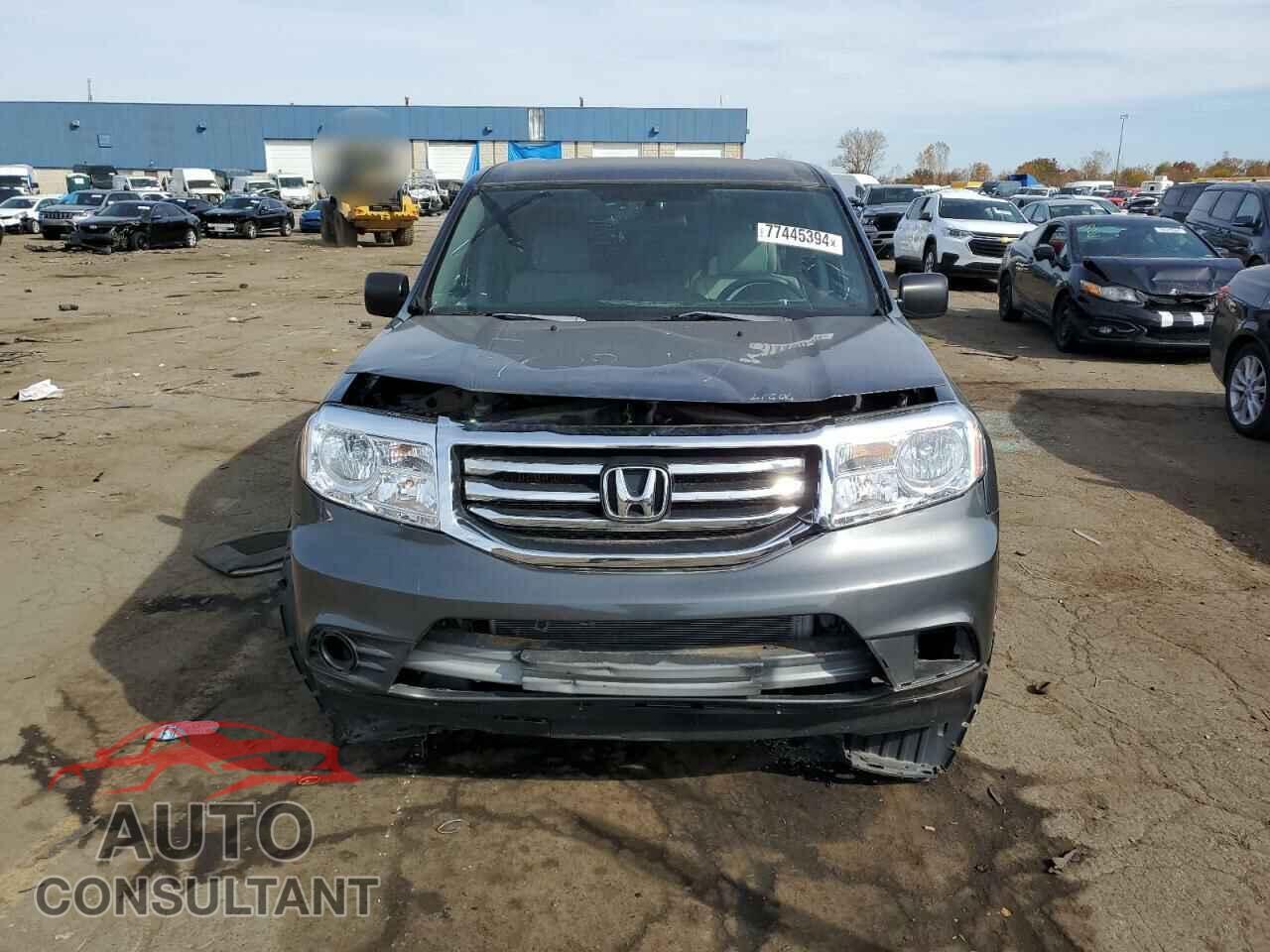 HONDA PILOT 2013 - 5FNYF4H20DB025504