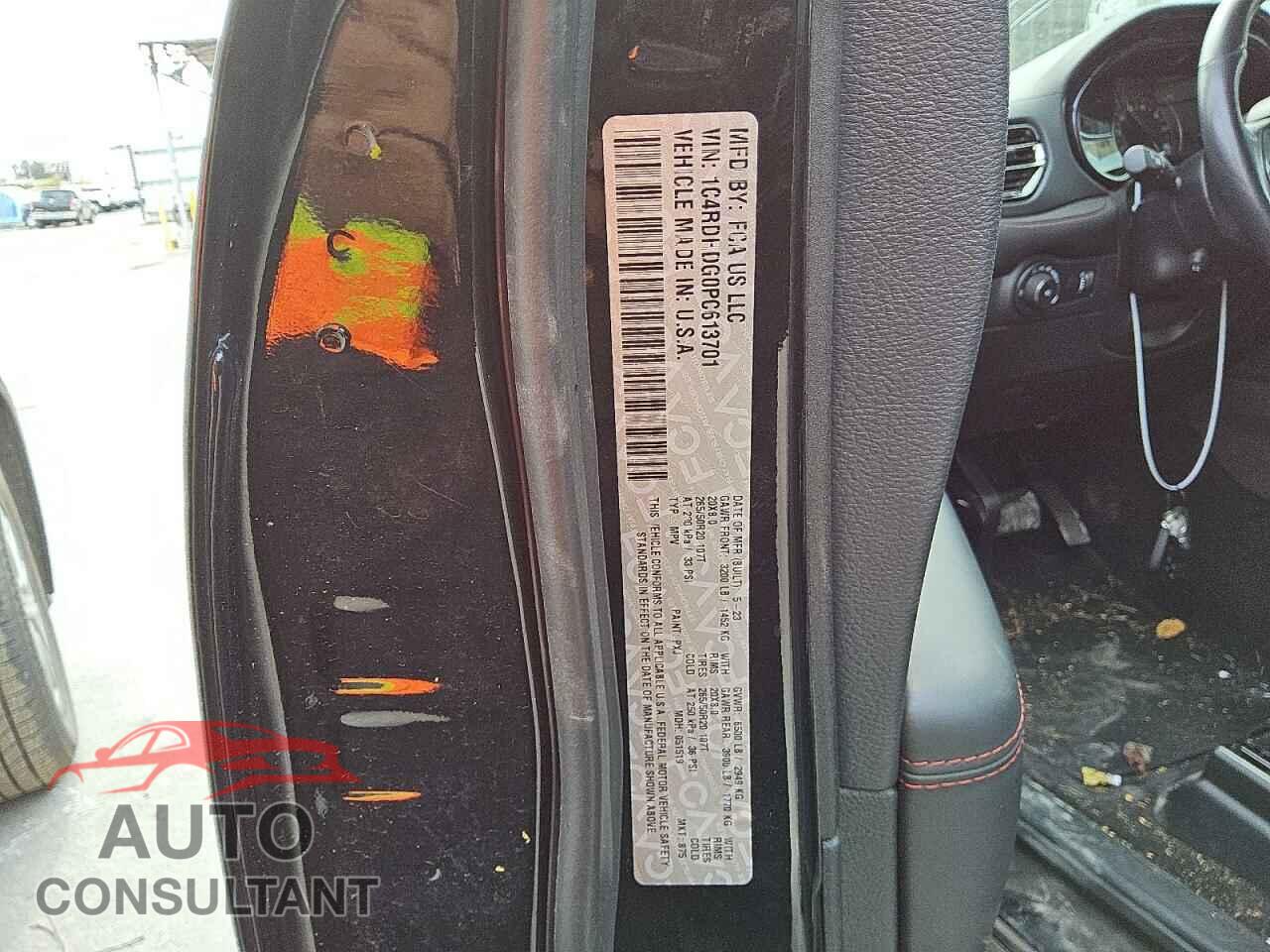 DODGE DURANGO 2023 - 1C4RDHDG0PC613701