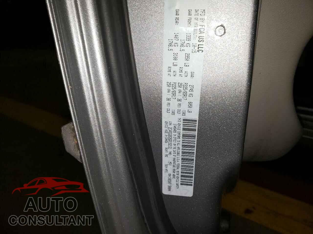 DODGE CARAVAN 2016 - 2C4RDGBG9GR192131