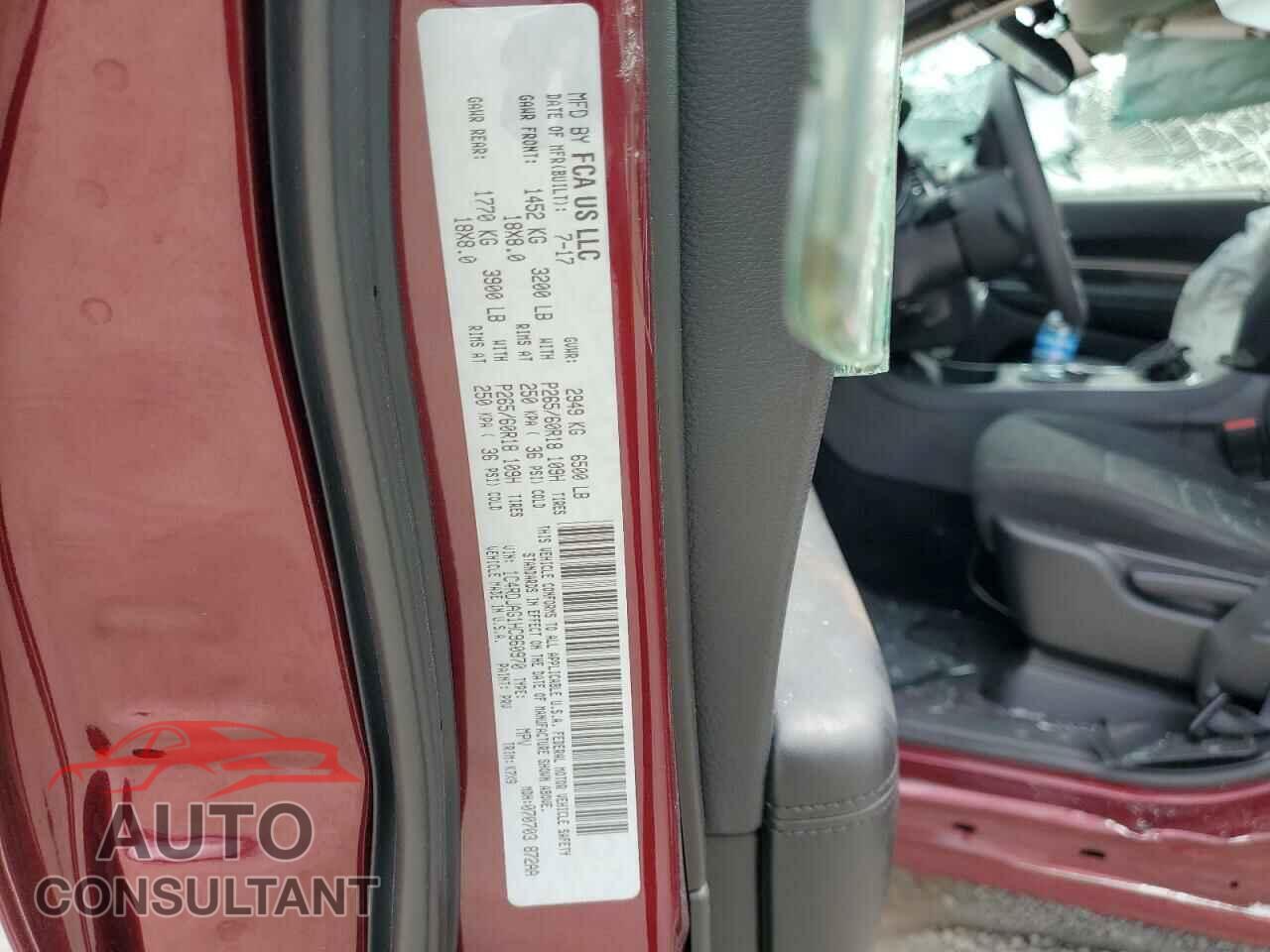 DODGE DURANGO 2017 - 1C4RDJAG1HC960970