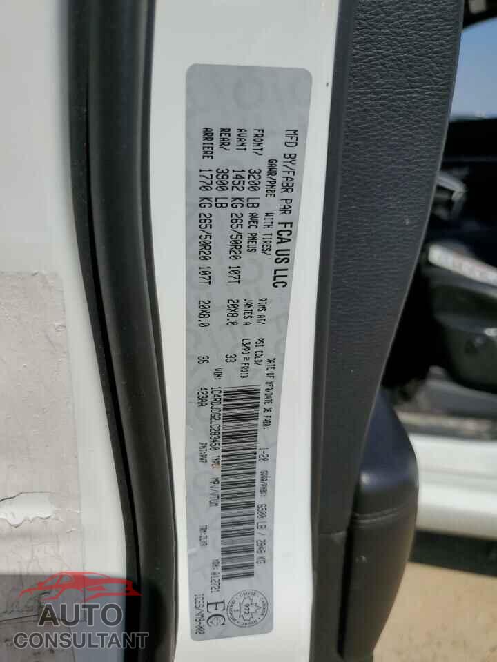 DODGE DURANGO 2020 - 1C4RDJDG2LC283450
