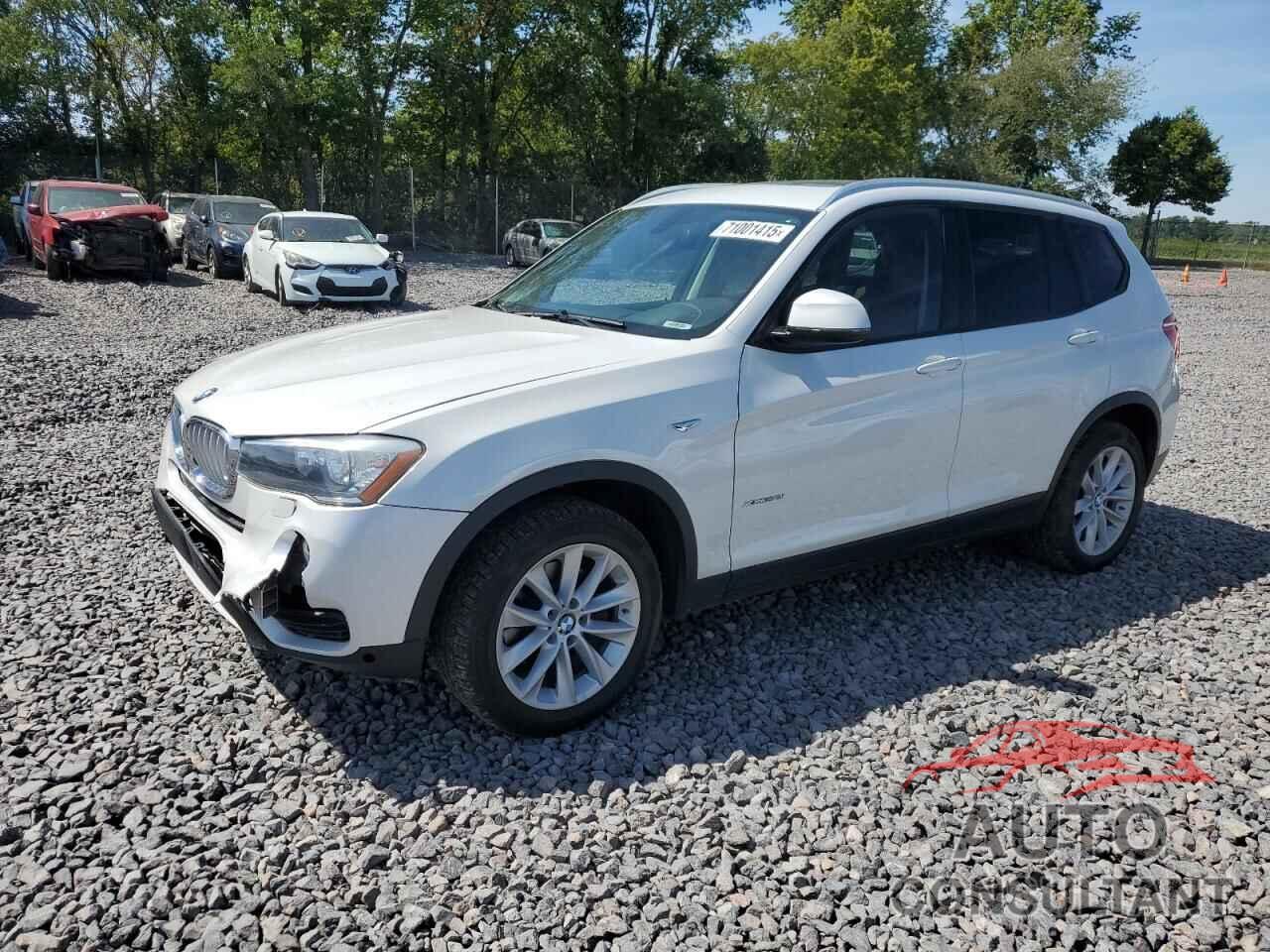 BMW X3 2016 - 5UXWX9C58G0D82579