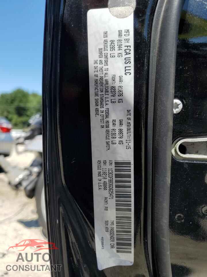 DODGE DART 2016 - 1C3CDFBB3GD625471