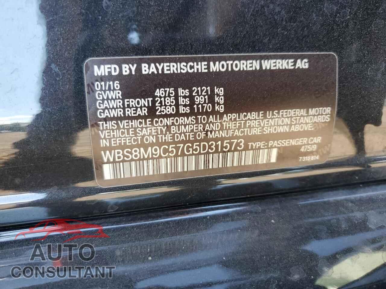 BMW M3 2016 - WBS8M9C57G5D31573