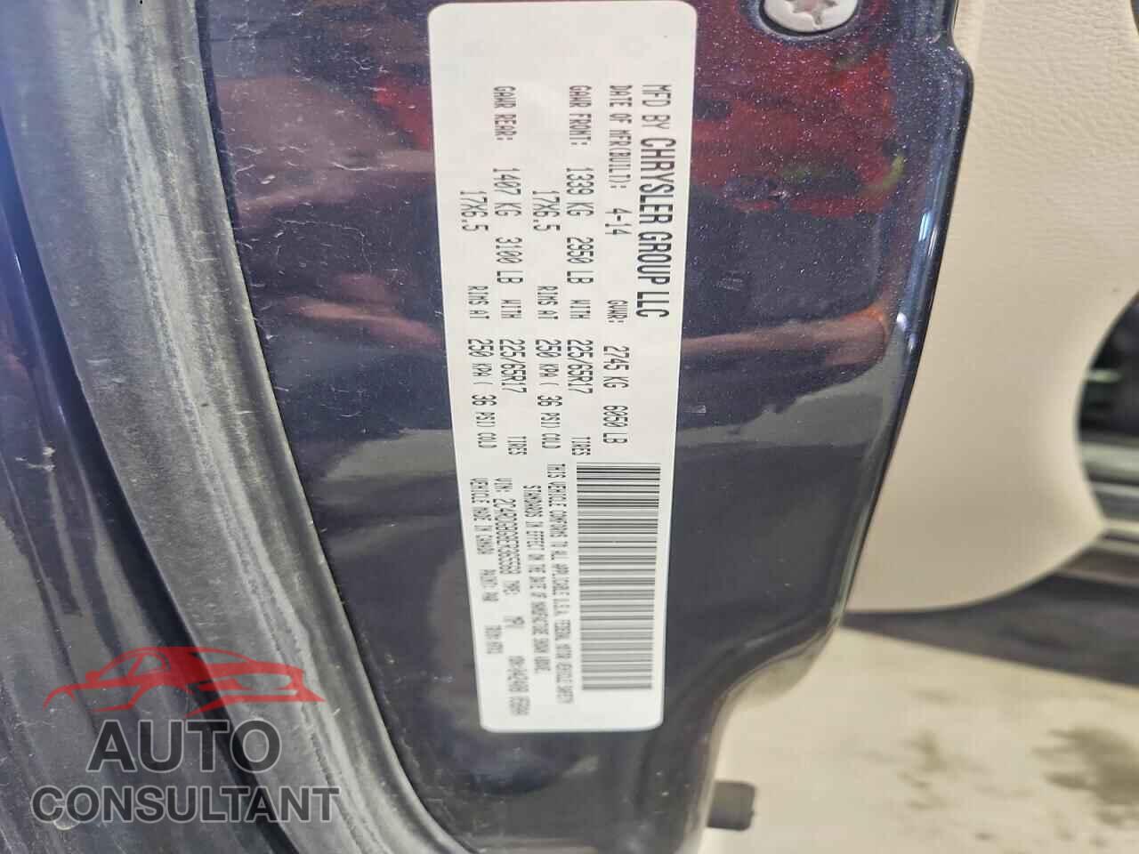 DODGE CARAVAN 2014 - 2C4RDGBG8ER365568