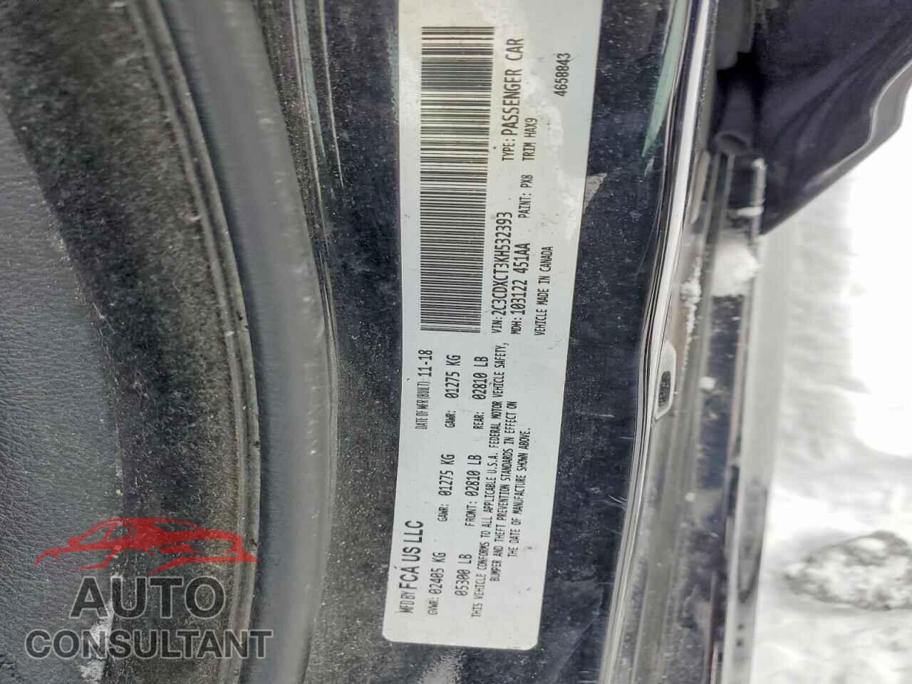 DODGE CHARGER 2019 - 2C3CDXCT3KH532393