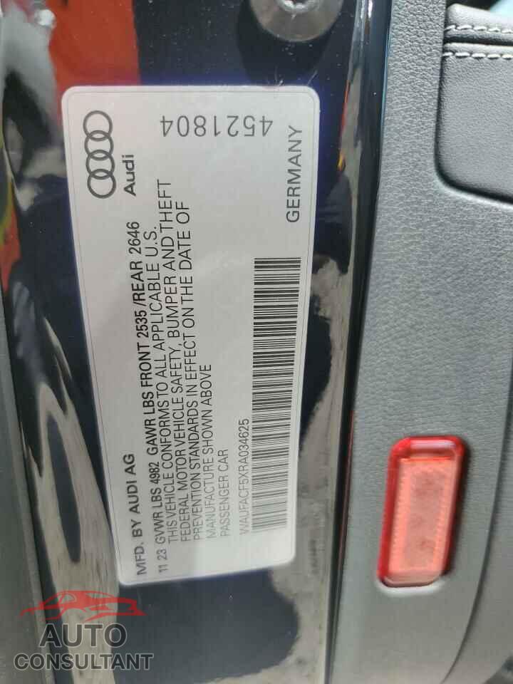 AUDI A5 2024 - WAUFACF5XRA034625