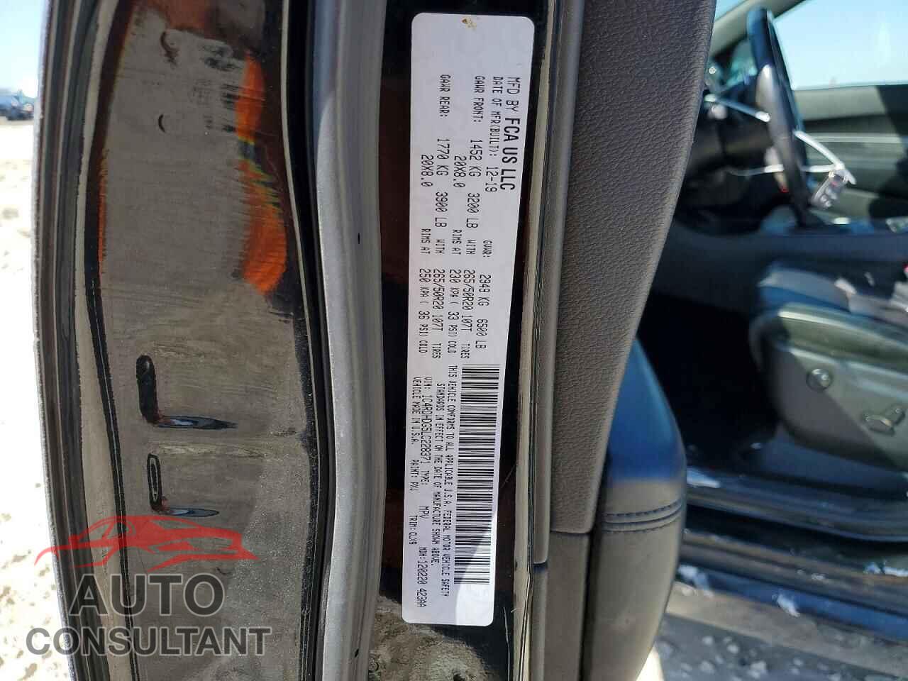 DODGE DURANGO 2020 - 1C4RDHDG5LC228371