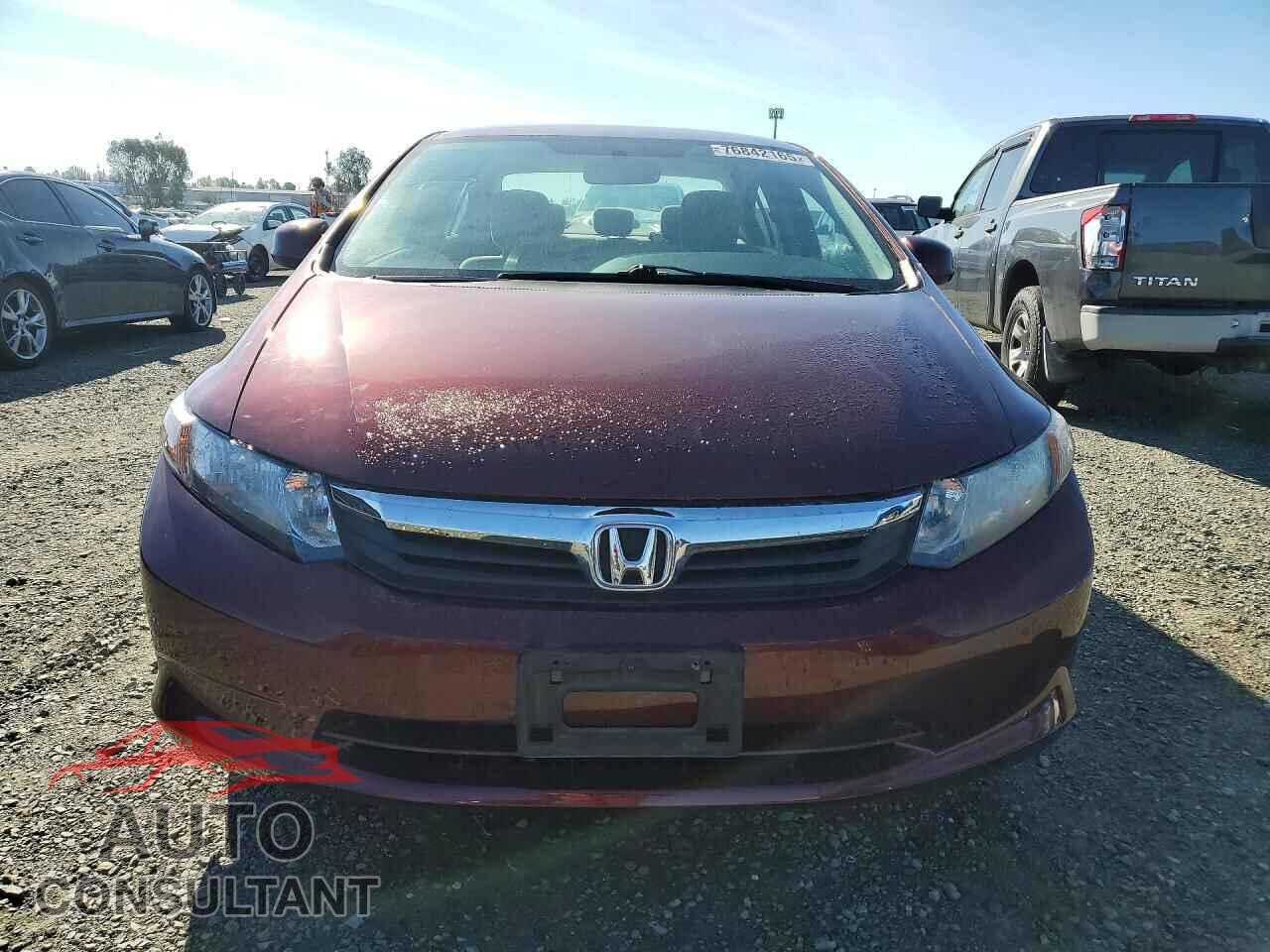 HONDA CIVIC 2012 - 19XFB2F52CE358666
