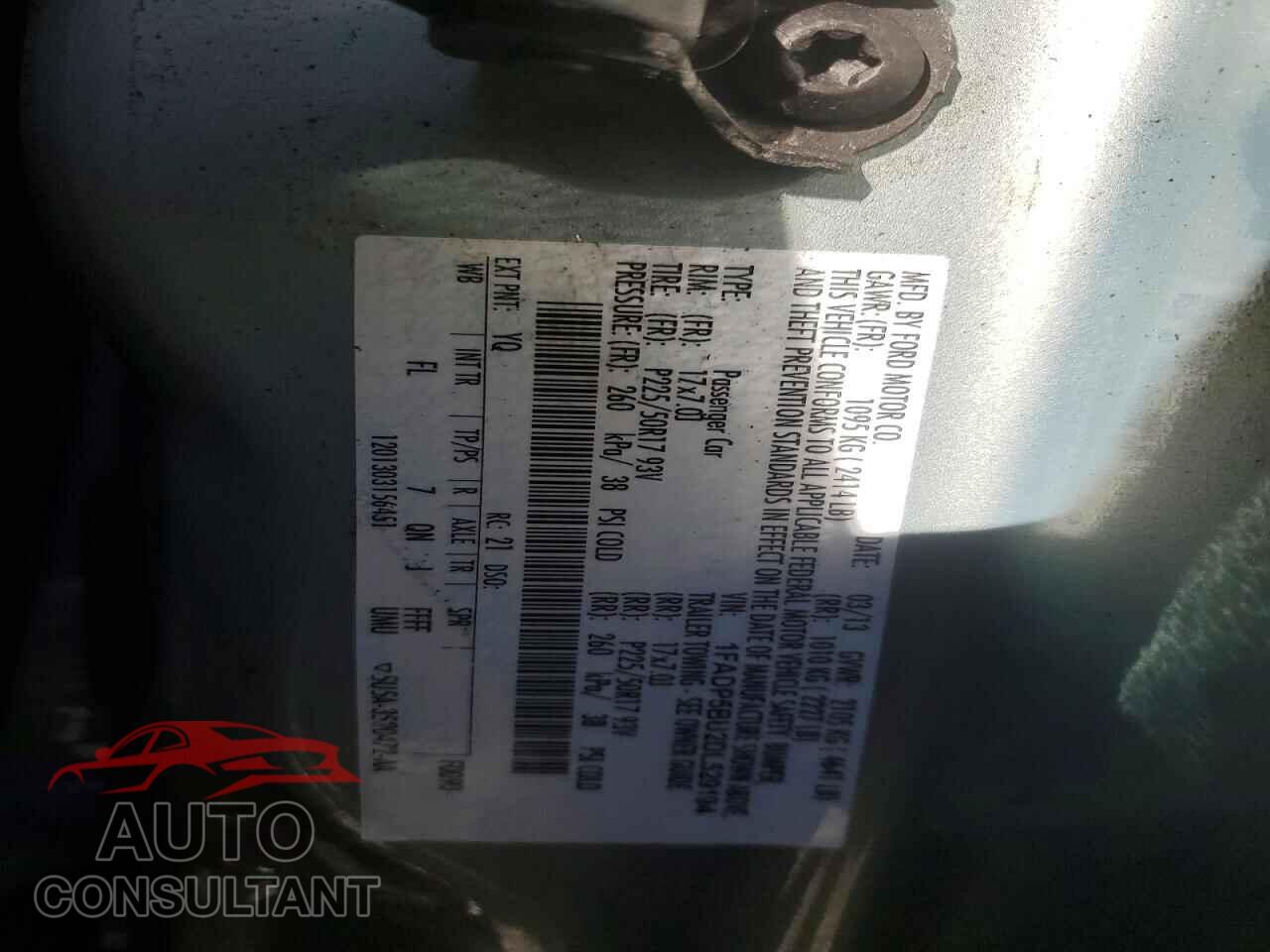 FORD CMAX 2013 - 1FADP5BU2DL529194