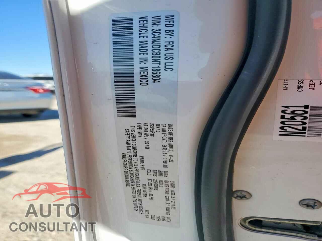 JEEP COMPASS 2022 - 3C4NJDCB0NT186804