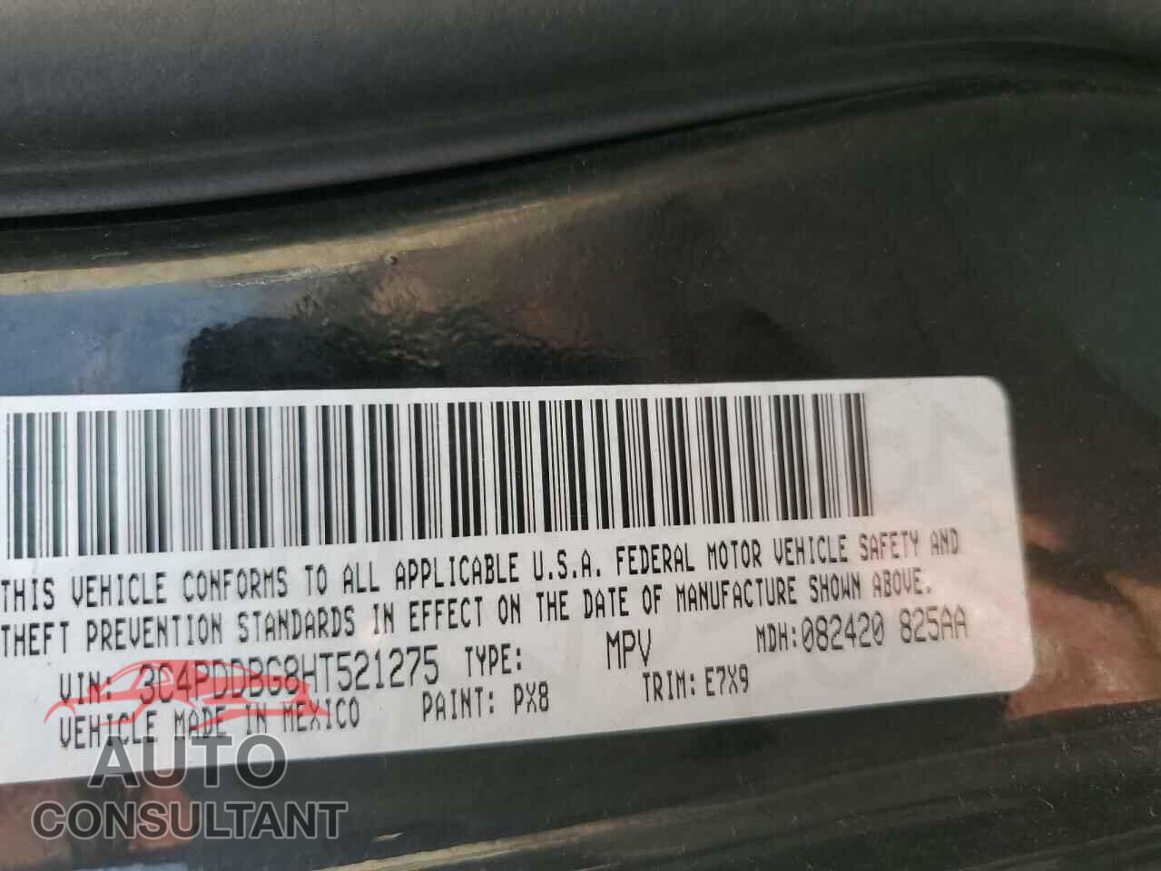 DODGE JOURNEY 2017 - 3C4PDDBG8HT521275