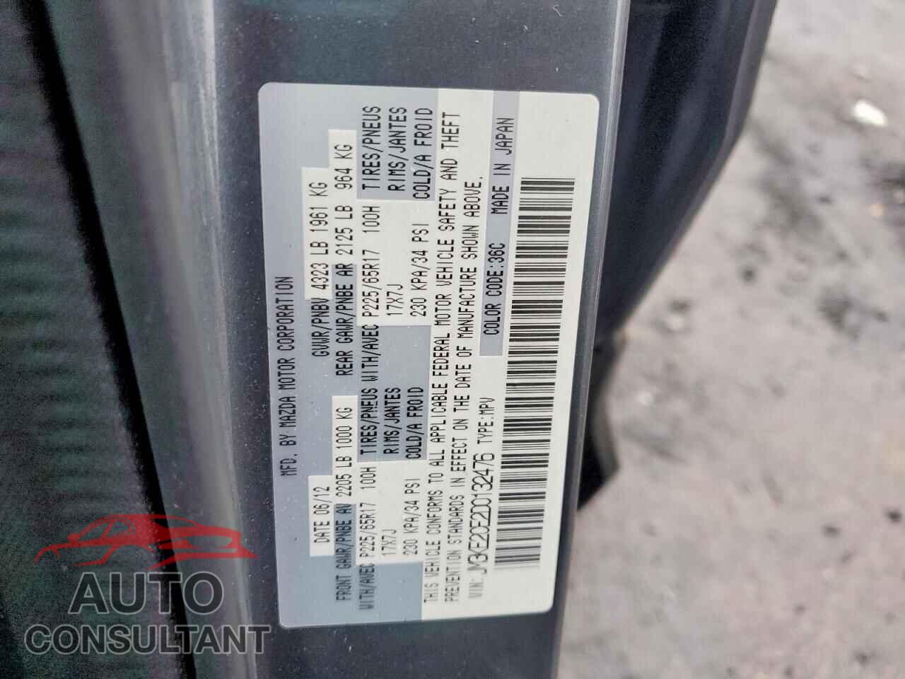 MAZDA CX-5 2013 - JM3KE2CE2D0132476