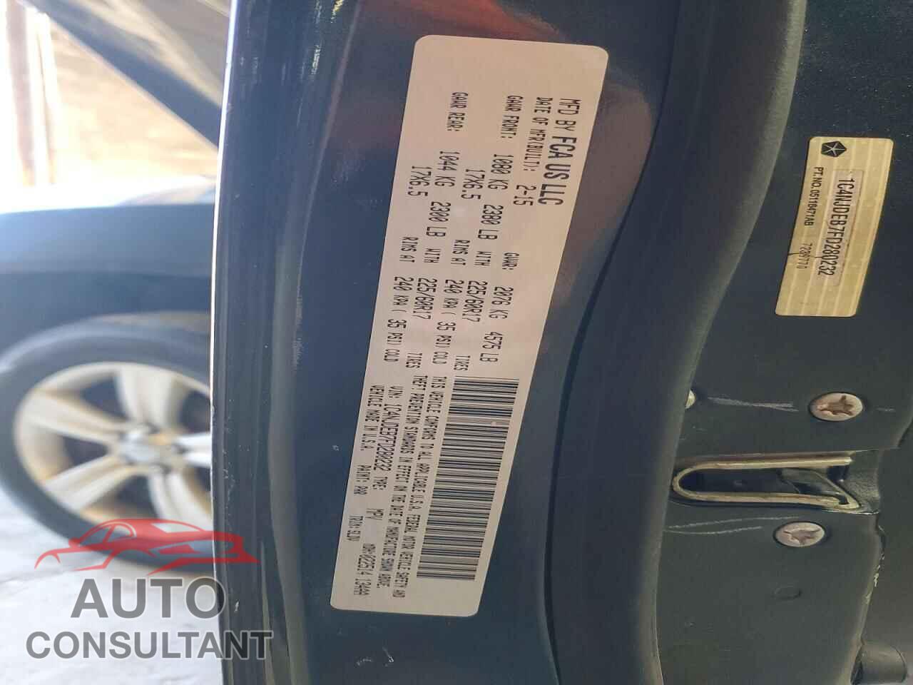 JEEP COMPASS 2015 - 1C4NJDEB7FD280232