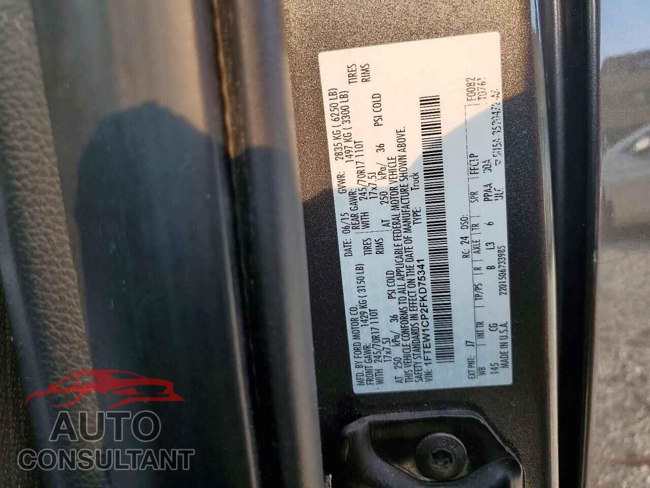 FORD F150 2015 - 1FTEW1CP2FKD75341