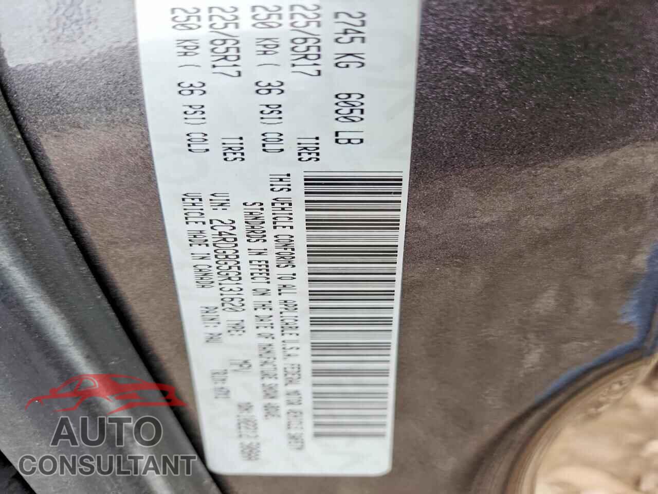 DODGE CARAVAN 2016 - 2C4RDGBG5GR131620
