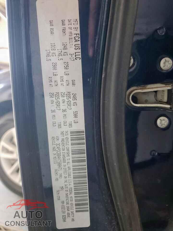 DODGE JOURNEY 2017 - 3C4PDCBB4HT588471
