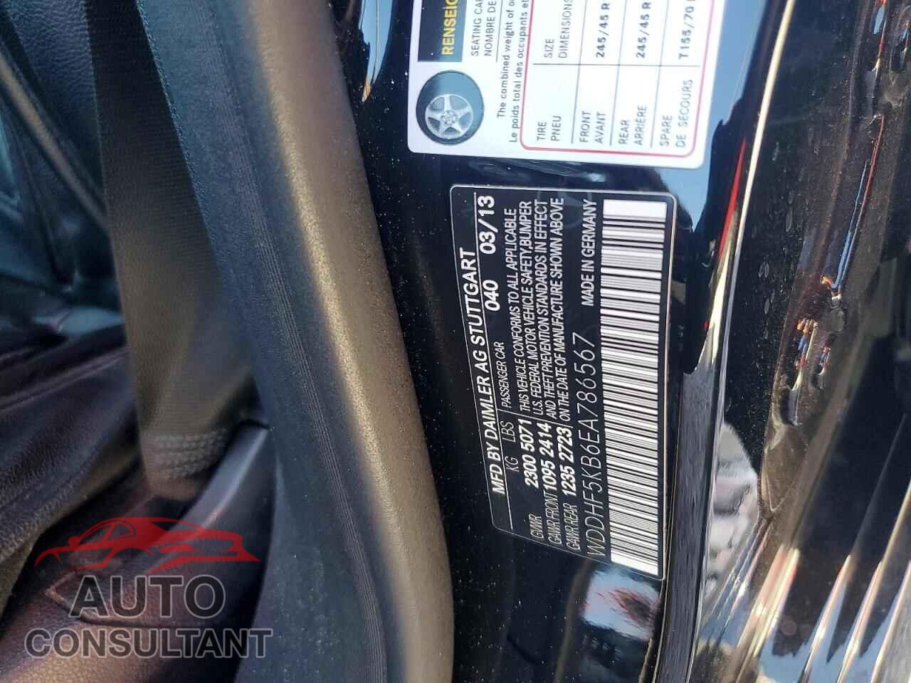 MERCEDES-BENZ E-CLASS 2014 - WDDHF5KB6EA786567
